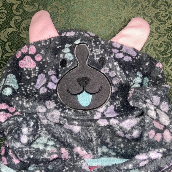 NWT Chili Pepper 5 6 bath robe dogs paws cata pjs - Picture 4 of 8